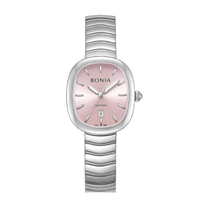 Bonia Elegance BNB10907-2372 Pink Dial Stainless Steel Women Watch